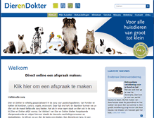 Tablet Screenshot of dier-en-dokter.nl